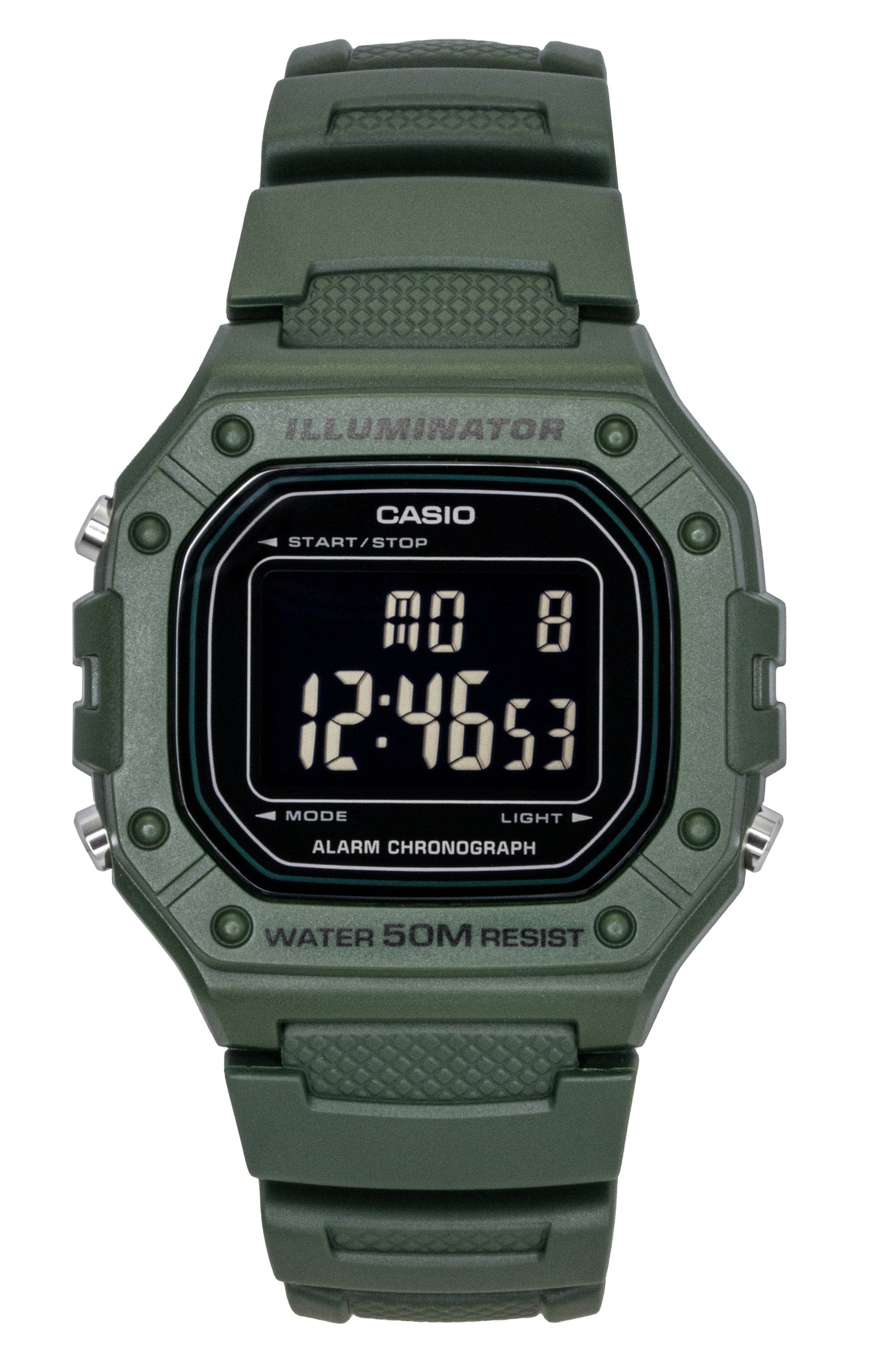 Casio Standard Digital Resin Strap Quartz W-218H-3BV Men's Watch - Casio