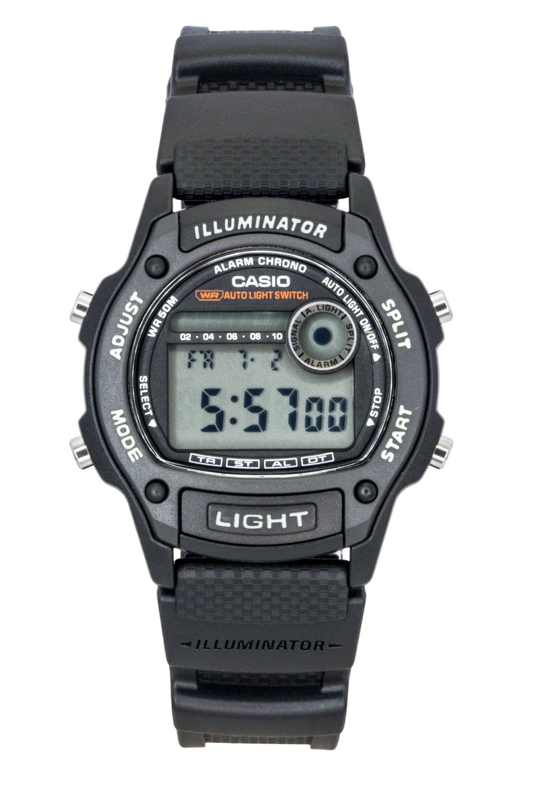 Casio Standard Digital Bio-Based Resin Strap Quartz W-220H-1AV Unisex Watch - Casio