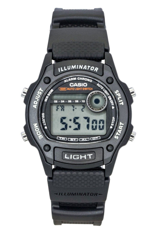 Casio Standard Digital Bio-Based Resin Strap Quartz W-220H-1AV Unisex Watch - Casio