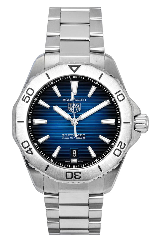 Tag Heuer Aquaracer Stainless Steel Blue Dial Automatic Diver's WBP2111.BA0627 200M Men's Watch - Tag Heuer