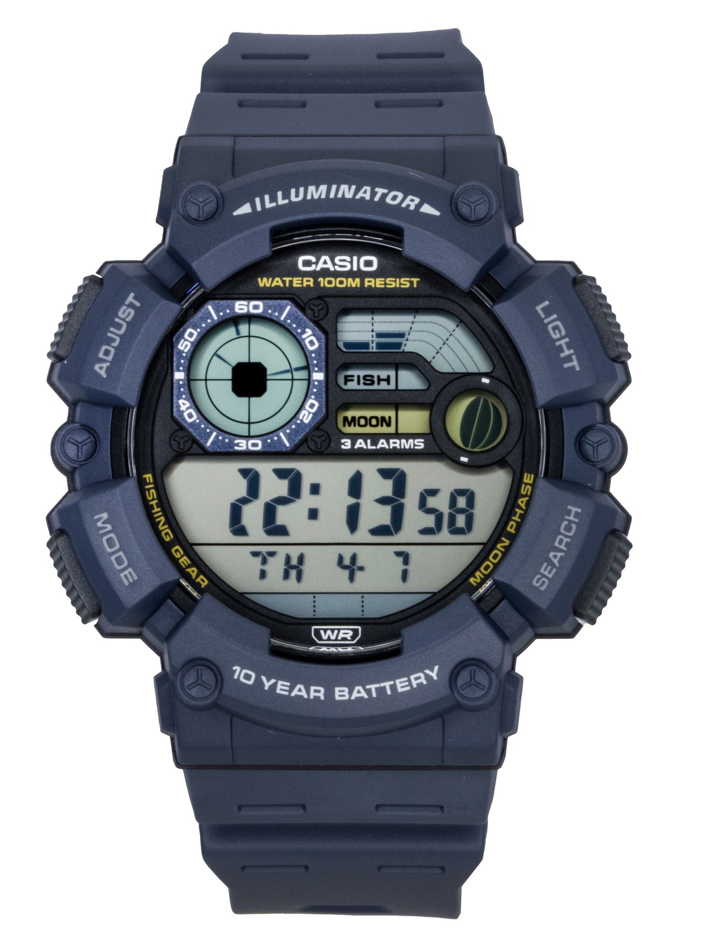 Casio Youth Digital Resin Strap Quartz WS-1500H-2AV 100M Men's Watch - Casio