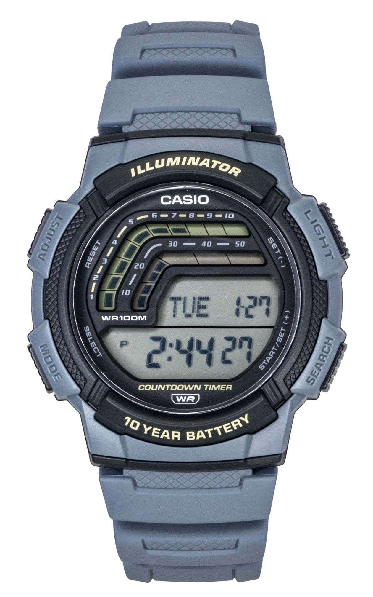 Casio Digital Resin Strap Quartz WS-1800-2AV 100M Men's Watch - Casio