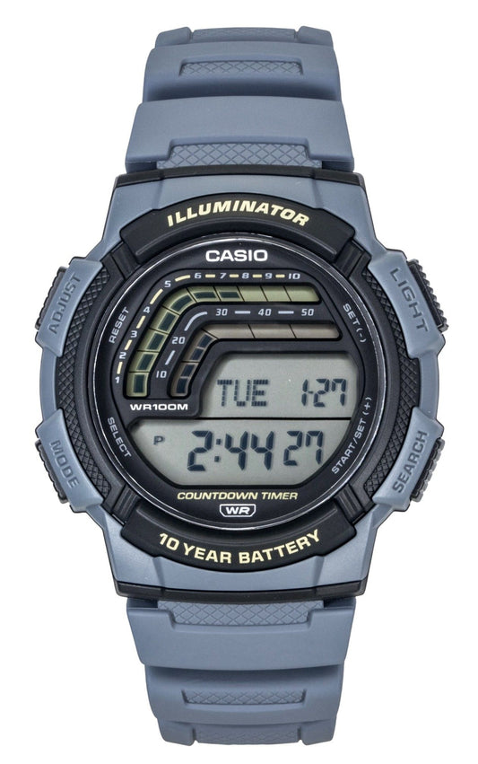 Casio Digital Resin Strap Quartz WS-1800-2AV 100M Men's Watch - Casio