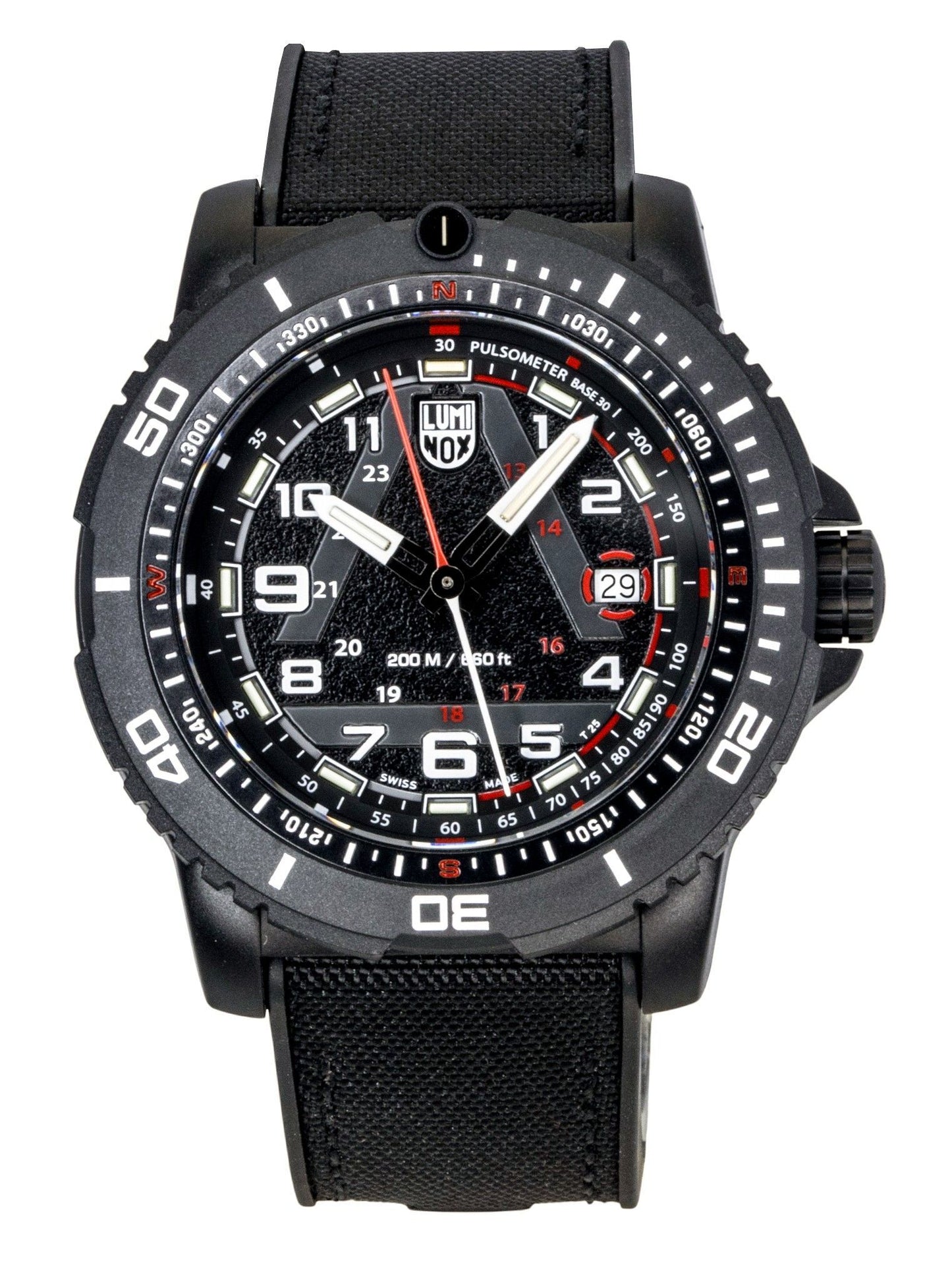 Luminox ICE-SAR Arctic Rubber Strap Black Dial Quartz Diver's XL.1081 200M Men's Watch - Luminox
