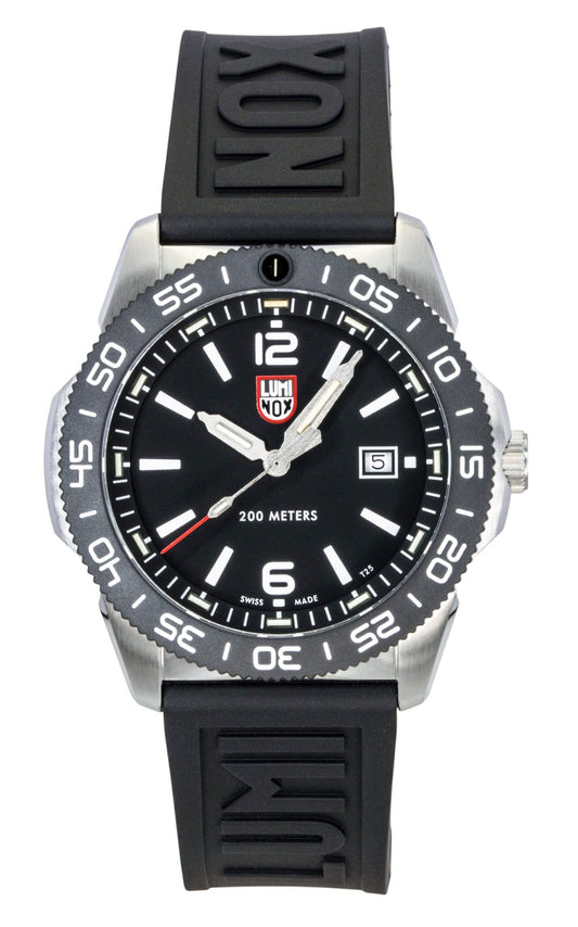 Luminox Pacific Diver Rubber Strap Black Dial Quartz Diver's XS.3121.1 200M Men's Watch - Luminox