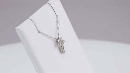 14K Gold 1/4 CTW Natural Diamond Cross 16-18" Necklace