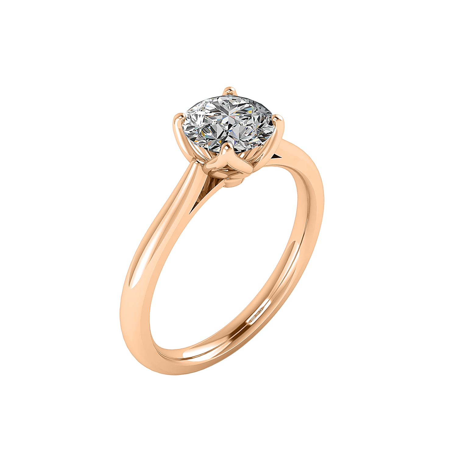 Solitaire,14KT Rose Gold - BN & CO JEWELRY