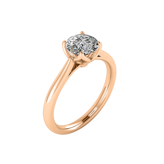 Solitaire,14KT Rose Gold - BN & CO JEWELRY