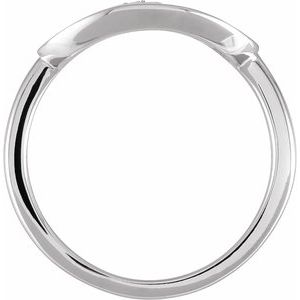 14K White .05 CTW Natural Diamond Initial L Ring - BN & CO JEWELRY