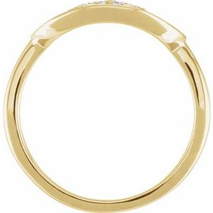 14K Yellow 1/10 CTW Natural Diamond Initial A Ring - BN & CO JEWELRY