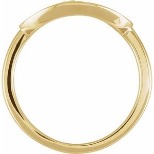 14K Yellow .05 CTW Natural Diamond Initial L Ring - BN & CO JEWELRY