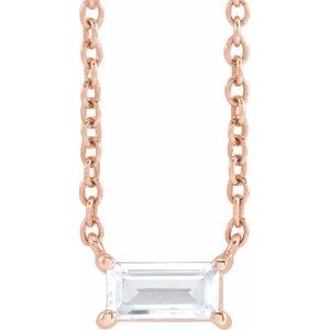 14K Rose 1/3 CT Lab-Grown Diamond 16-18" Necklace - BN & CO JEWELRY