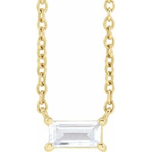14K Yellow 1/3 CT Lab-Grown Diamond 16-18" Necklace - BN & CO JEWELRY