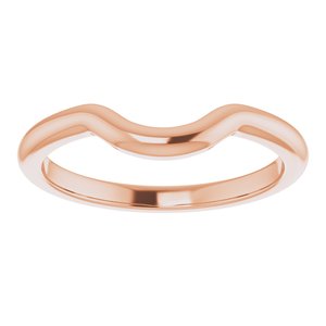 14K Rose Band for 6.5 mm Round Ring - BN & CO JEWELRY