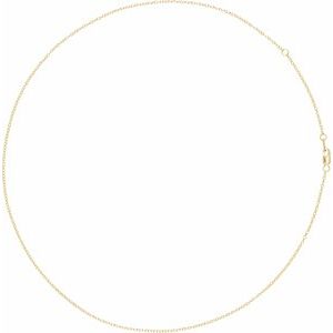 14K Yellow 1.3 mm Cable 16-18" Chain - BN & CO JEWELRY