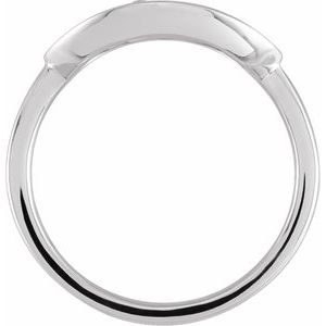 14K White .08 CTW Natural Diamond Initial P Ring - BN & CO JEWELRY