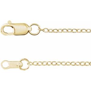 14K Yellow 1.3 mm Cable 16-18" Chain - BN & CO JEWELRY