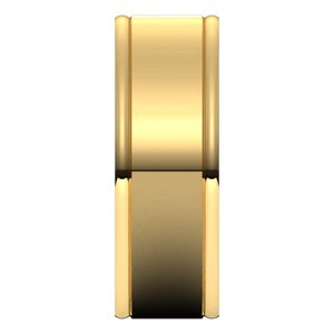 14K Yellow 8 mm Grooved Band Size 10 - BN & CO JEWELRY