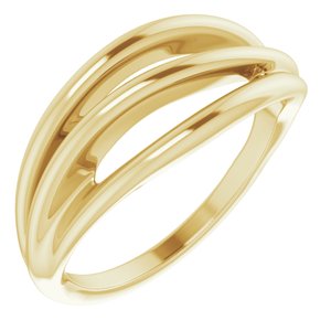 14K Yellow Negative Space Ring - BN & CO JEWELRY