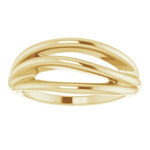 14K Yellow Negative Space Ring - BN & CO JEWELRY