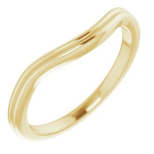 14K Yellow Band for 7.4 mm Round Ring - BN & CO JEWELRY