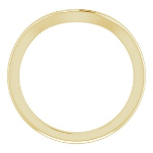 14K Yellow Band for 7.4 mm Round Ring - BN & CO JEWELRY