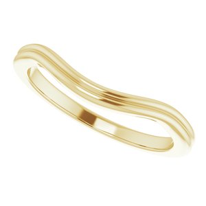 14K Yellow Band for 7.4 mm Round Ring - BN & CO JEWELRY