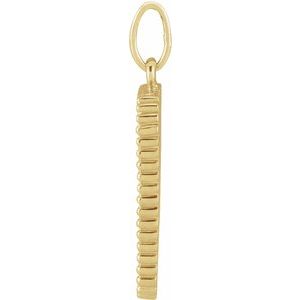 14K Yellow Crescent Pendant - BN & CO JEWELRY