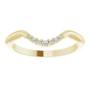 14K Yellow .05 CTW Natural Diamond Matching Band - BN & CO JEWELRY