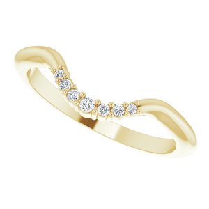 14K Yellow .05 CTW Natural Diamond Matching Band - BN & CO JEWELRY