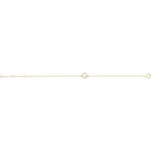 14K Yellow .05 CTW Natural Diamond Initial G 6-7" Bracelet - BN & CO JEWELRY
