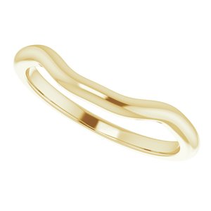 14K Yellow Band for 9x7 mm Emerald Ring - BN & CO JEWELRY