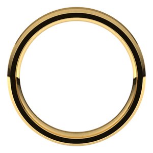14K Yellow 4 mm Beveled-Edge Comfort-Fit Band Size 7 - BN & CO JEWELRY