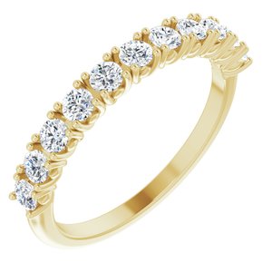 14K Yellow 5/8 CTW Natural Diamond Anniversary Band - BN & CO JEWELRY