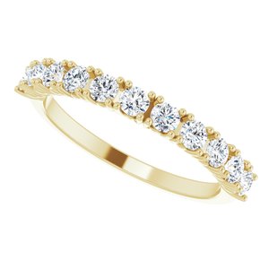 14K Yellow 5/8 CTW Natural Diamond Anniversary Band - BN & CO JEWELRY