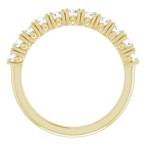 14K Yellow 5/8 CTW Natural Diamond Anniversary Band - BN & CO JEWELRY