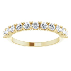 14K Yellow 5/8 CTW Natural Diamond Anniversary Band - BN & CO JEWELRY