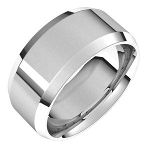 Continuum Sterling Silver 9 mm Beveled-Edge Comfort-Fit Band Size 14.5 - BN & CO JEWELRY
