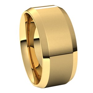 14K Yellow 9 mm Beveled-Edge Comfort-Fit Band Size 11.5 - BN & CO JEWELRY