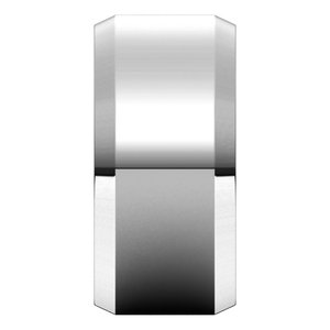 14K White 10 mm Beveled-Edge Comfort-Fit Band Size 11 - BN & CO JEWELRY