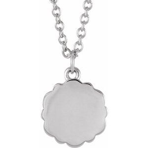 Sterling Silver Bee Medallion 16-18" Necklace - BN & CO JEWELRY