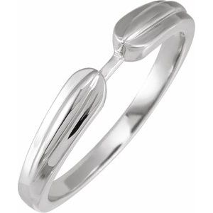 14K White Engagement Ring Base - BN & CO JEWELRY