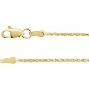 14K Yellow 1.5 mm Diamond-Cut Wheat 18" Chain - BN & CO JEWELRY
