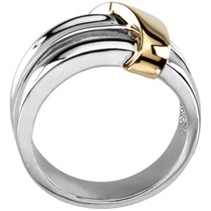 14K White & Yellow Two-Tone Fashion Ring - BN & CO JEWELRY