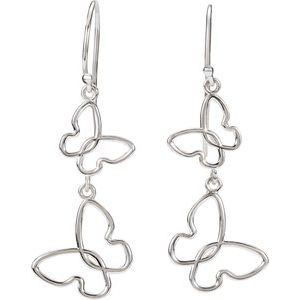 Sterling Silver Butterfly Earrings - BN & CO JEWELRY