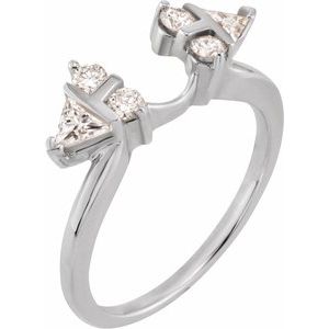 14K White Wrap-Style Enhancer - BN & CO JEWELRY