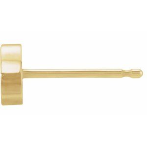 14K Yellow 4.9 mm Geometric Friction Post Earring - BN & CO JEWELRY
