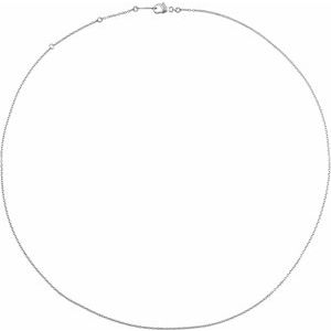 Platinum 1.2 mm Cable 16" Chain - BN & CO JEWELRY