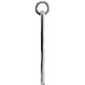 Sterling Silver 34x10 mm Be PoshÂ® Engravable Rectangle Pendant - BN & CO JEWELRY