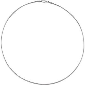 Rhodium-Plated Sterling Silver 1.5 mm Solid Snake 16" Chain - BN & CO JEWELRY